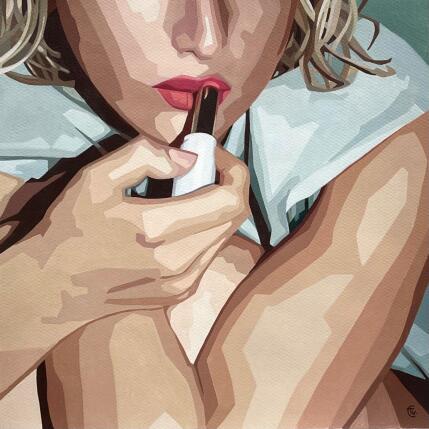 Painting Touche finale by Colin Véronique | Painting Figurative Acrylic Life style, Mode, Portrait