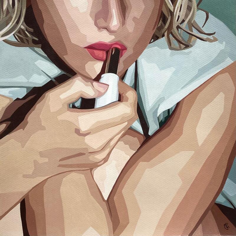 Painting Touche finale by Colin Véronique | Painting Figurative Acrylic Life style, Mode, Portrait
