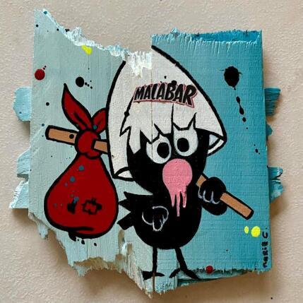 Painting z'adore les Malabar by Marie G.  | Painting Pop-art Acrylic, Gluing, Wood Pop icons