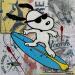 Painting surf by Marie G.  | Painting Pop-art Pop icons Wood Acrylic Gluing