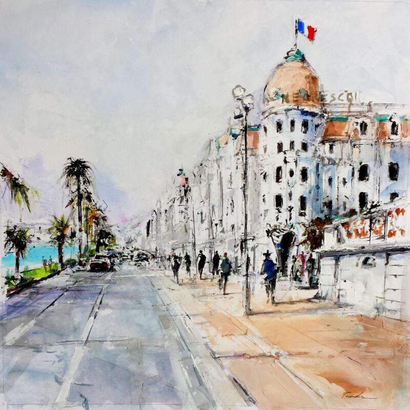 Painting LE NEGRESCO HOTEL by Poumelin Richard | Painting Figurative Oil Nature