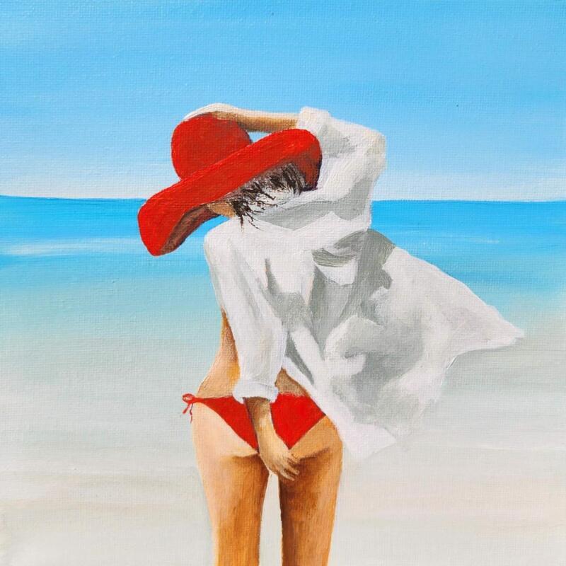 Painting Mistral by Sie Evelyne | Painting Figurative Acrylic Life style, Pop icons