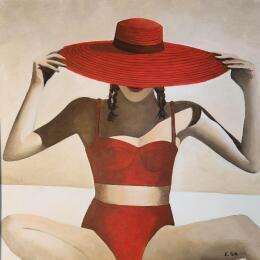 Painting La parisienne by Sie Evelyne | Painting Figurative Acrylic Life style