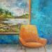 Painting Le grand tableau by Bessé Laurelle | Painting Figurative Landscapes Life style Architecture Oil