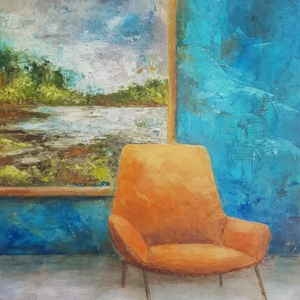 Painting Le grand tableau by Bessé Laurelle | Painting Figurative Oil Architecture, Landscapes, Life style
