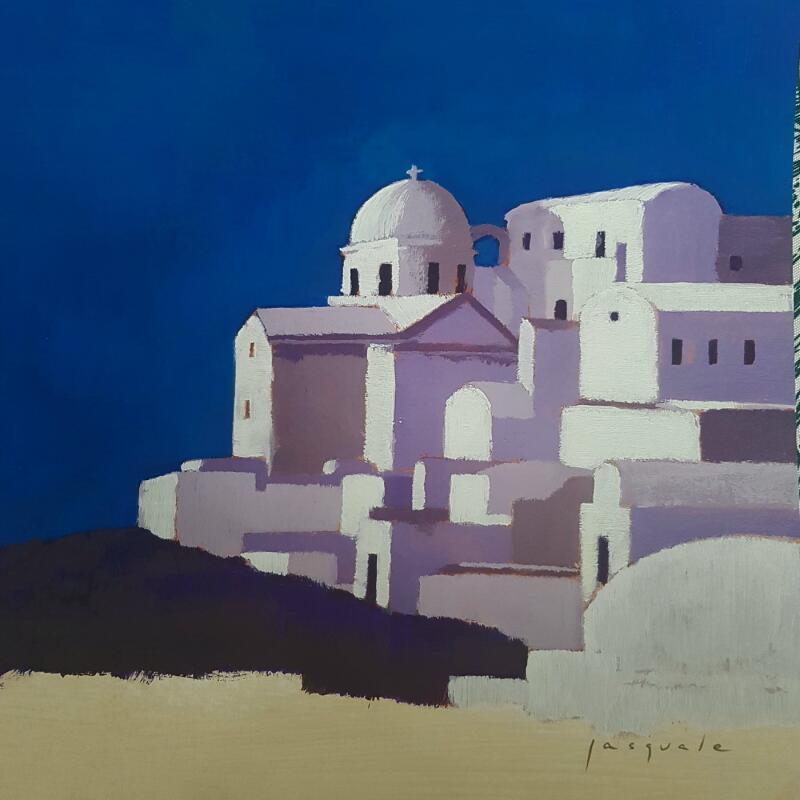 Painting Oia by Pasquale | Painting Figurative Acrylic Architecture, Landscapes, Nature