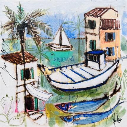 Peinture A l état pur par Colombo Cécile | Tableau Art naïf Acrylique, Aquarelle, Collage, Encre, Pastel Nature, Paysages