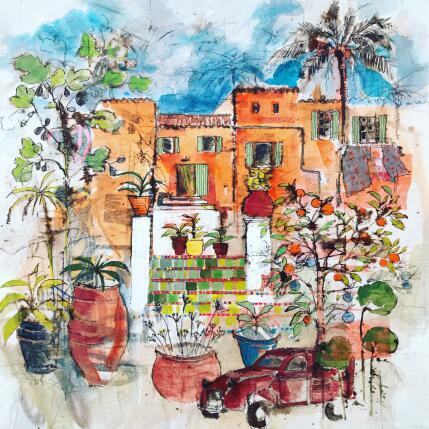 Peinture La deuche par Colombo Cécile | Tableau Art naïf Acrylique, Aquarelle, Collage, Encre, Pastel Nature, Paysages, Scènes de vie