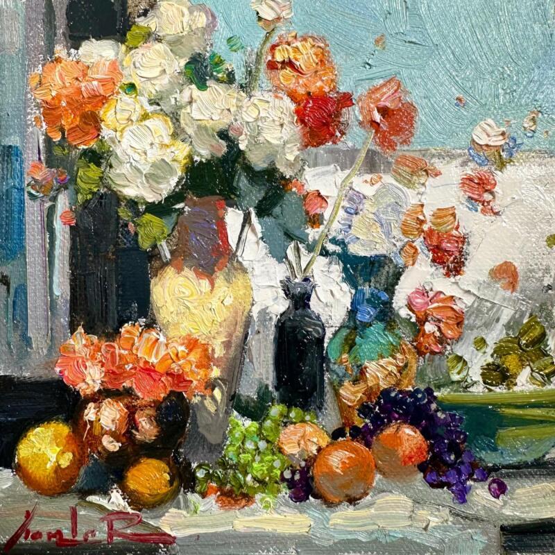 Painting No Bountiful Harmony  by Xanlar | Painting Impressionism Oil Nature, Still-life