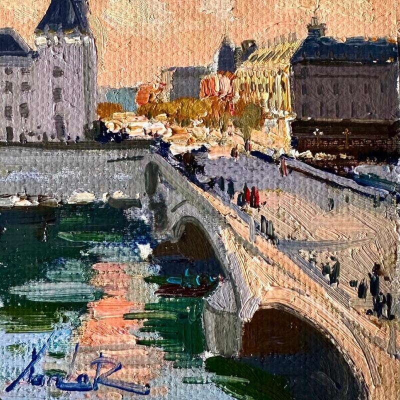 Painting  Under the Blush Sky  by Xanlar | Painting Impressionism Oil Architecture, Nature