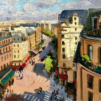 Painting Parisian Morning  by Xanlar | Painting Impressionism Oil Architecture