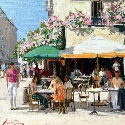 Painting Sunny Morning in Paris  by Xanlar | Painting Impressionism Oil Life style, Society, Urban