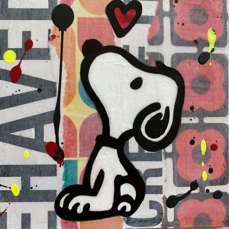 Painting Snoopy Love by Marie G.  | Painting