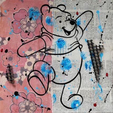 Peinture Winnie par Marie G.  | Tableau Pop-art Acrylique, Carton, Collage Icones Pop