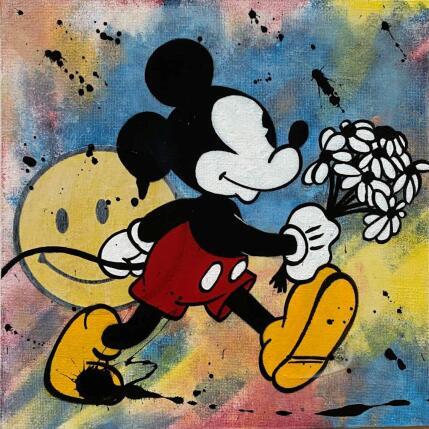Painting Plaisir d'offrir by Marie G.  | Painting Pop-art Acrylic, Cardboard Pop icons