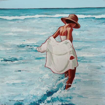 Painting Pénélope à Ste Maxime by Gallardo Serge | Painting Figurative Acrylic Life style, Pop icons