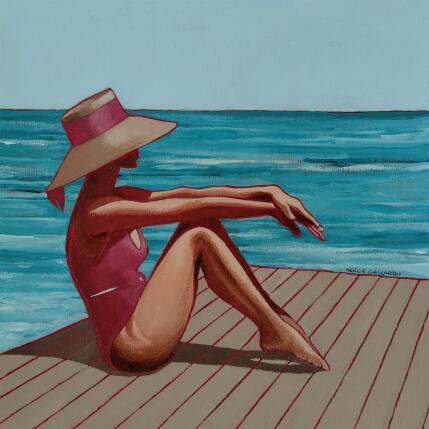 Painting Pénélope à Cavalière by Gallardo Serge | Painting Figurative Acrylic Life style, Pop icons