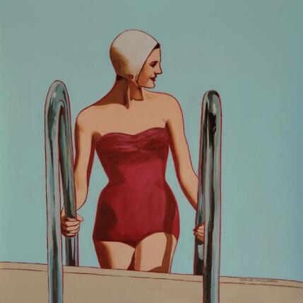 Painting Pénélope est magnifique by Gallardo Serge | Painting Figurative Acrylic Life style