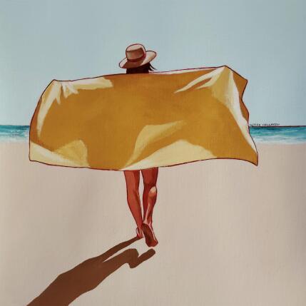 Painting Pénélope rêve by Gallardo Serge | Painting Figurative Acrylic Life style
