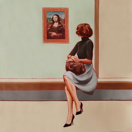 Painting Pénélope s'est fait une amie by Gallardo Serge | Painting Figurative Acrylic Life style