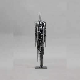 Sculpture The Nailed Man by Manfred Hellweger | Sculpture  Metal