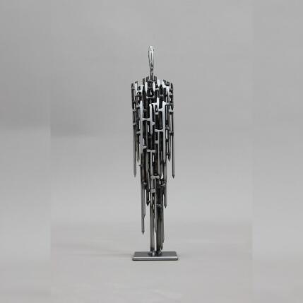 Sculpture The Nailed Man by Manfred Hellweger | Sculpture  Metal