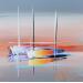 Painting BEL ETE by Munsch Eric | Painting Figurative Marine Oil Acrylic