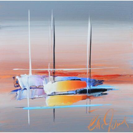 Painting BEL ETE by Munsch Eric | Painting Figurative Acrylic, Oil Marine