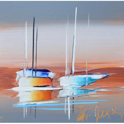 Peinture JOUR D'ETE  par Munsch Eric | Tableau Figuratif Acrylique, Huile Marine