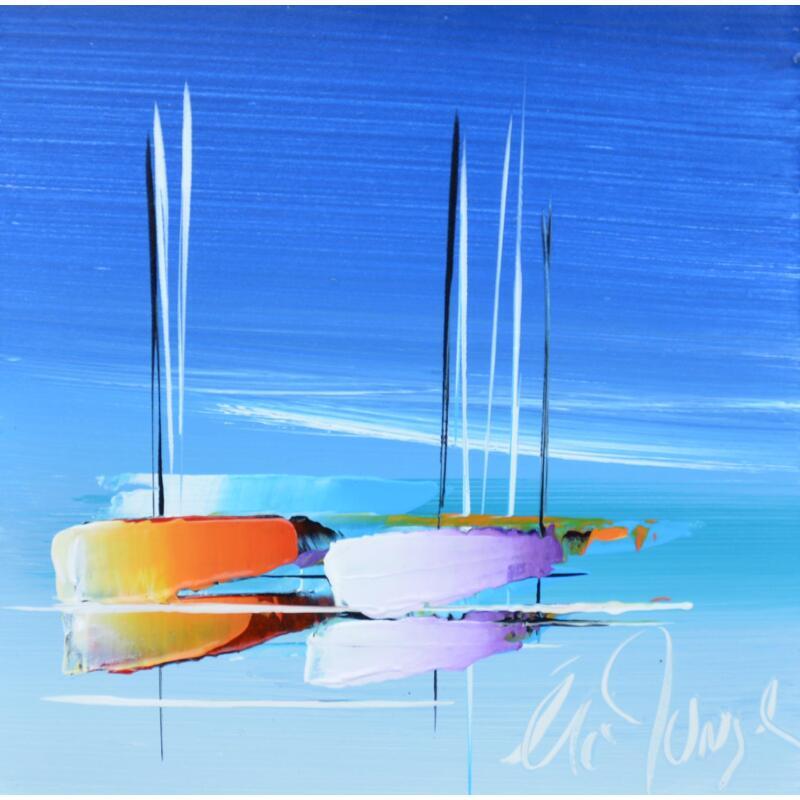 Peinture SOUS UN CIEL BLEU par Munsch Eric | Tableau Figuratif Acrylique, Huile Marine