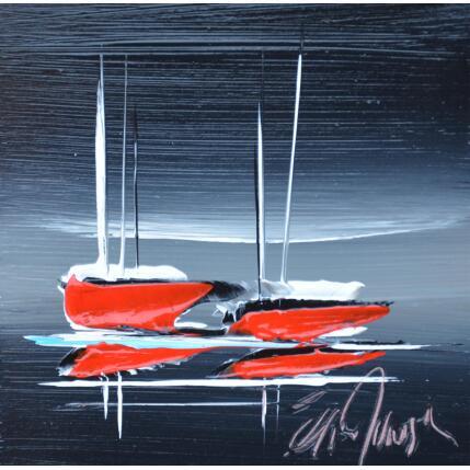 Peinture VOL DE NUIT  par Munsch Eric | Tableau Figuratif Acrylique, Huile Marine