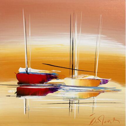 Peinture Un jour d'été par Munsch Eric | Tableau Figuratif Acrylique, Huile Marine