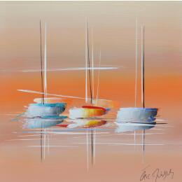 Painting Un Jour Nouveau by Munsch Eric | Painting Figurative Acrylic, Oil Marine