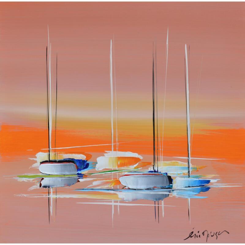 Painting Voyage, Couleurs et Joie by Munsch Eric | Painting Figurative Acrylic, Oil Marine