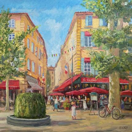 Painting Le Grillon by Arkady | Painting Figurative Oil