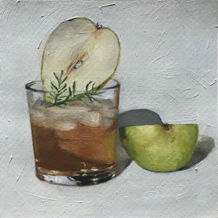Painting jus de pomme  by Sellier Octavia | Painting Realism Oil