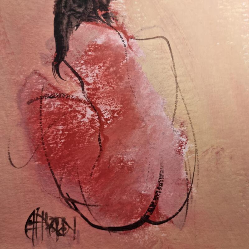 Painting Printemps  2 by Chaperon Martine | Painting Figurative Acrylic Nude
