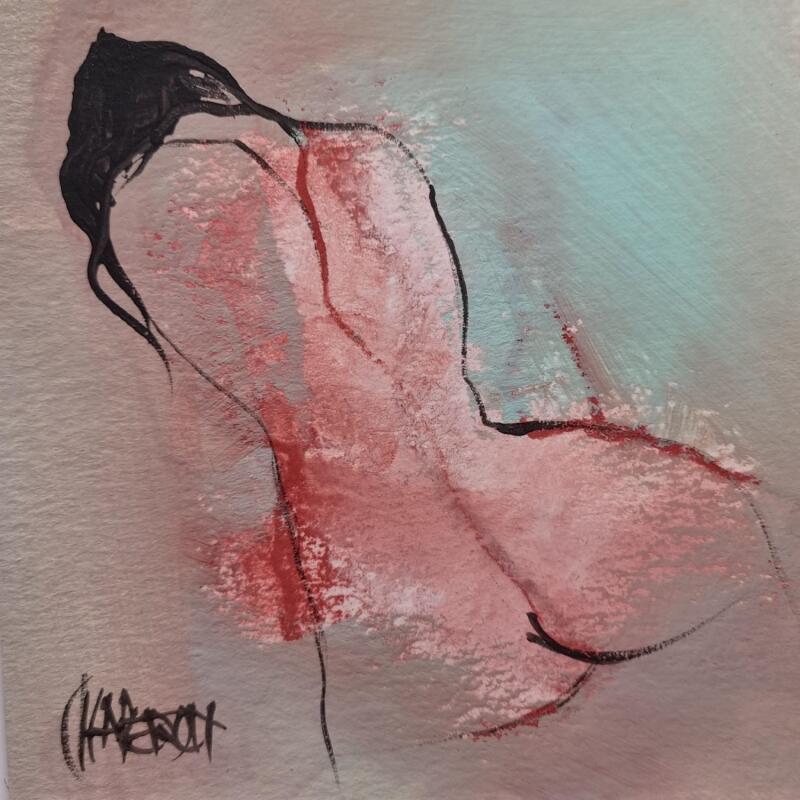 Painting Printemps 3 by Chaperon Martine | Painting Figurative Acrylic Nude