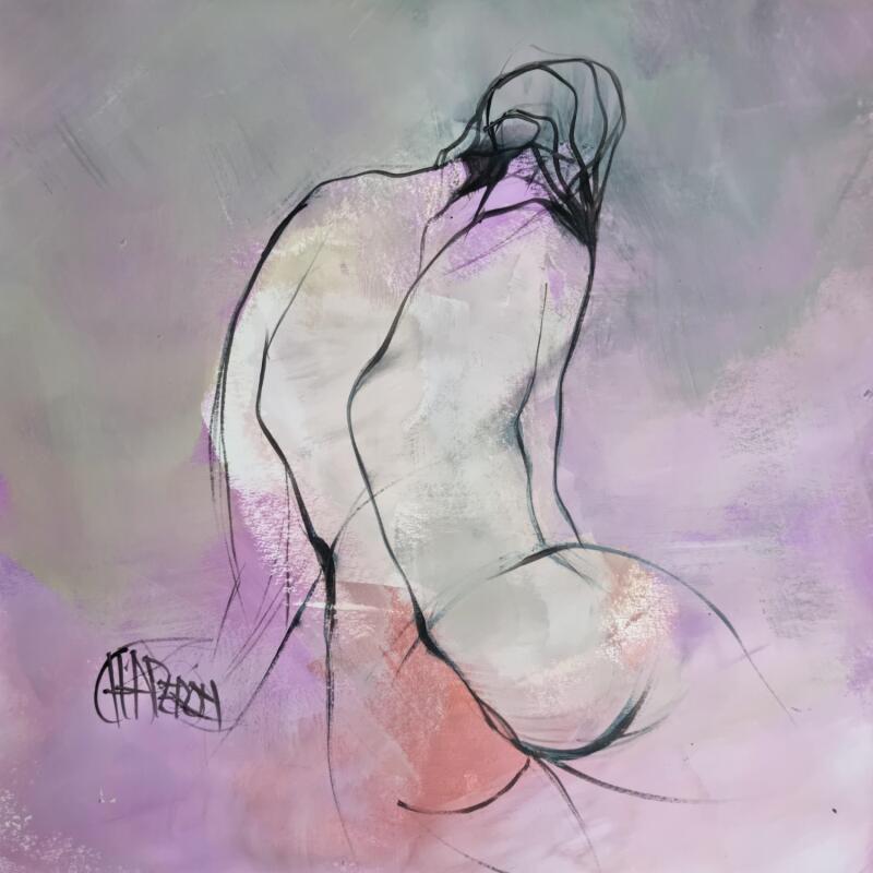 Painting Presence by Chaperon Martine | Painting Figurative Acrylic Nude