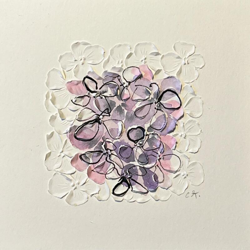 Painting Adria by Caitrin Alexandre | Painting Figurative Ink, Paper, Watercolor Landscapes, Minimalist, Nature