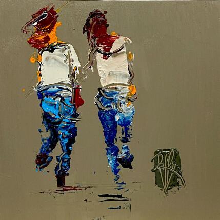 Painting Passage à deux by Raffin Christian | Painting Figurative Oil Life style