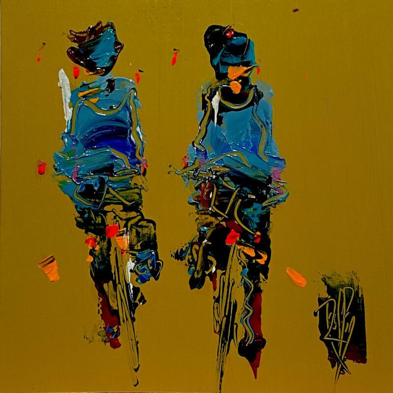 Painting Tous les Deux by Raffin Christian | Painting Figurative Life style Oil