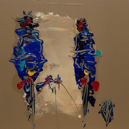 Painting Tous les quatre by Raffin Christian | Painting Figurative Oil Life style