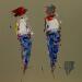Painting Echange by Raffin Christian | Painting Figurative Life style Oil
