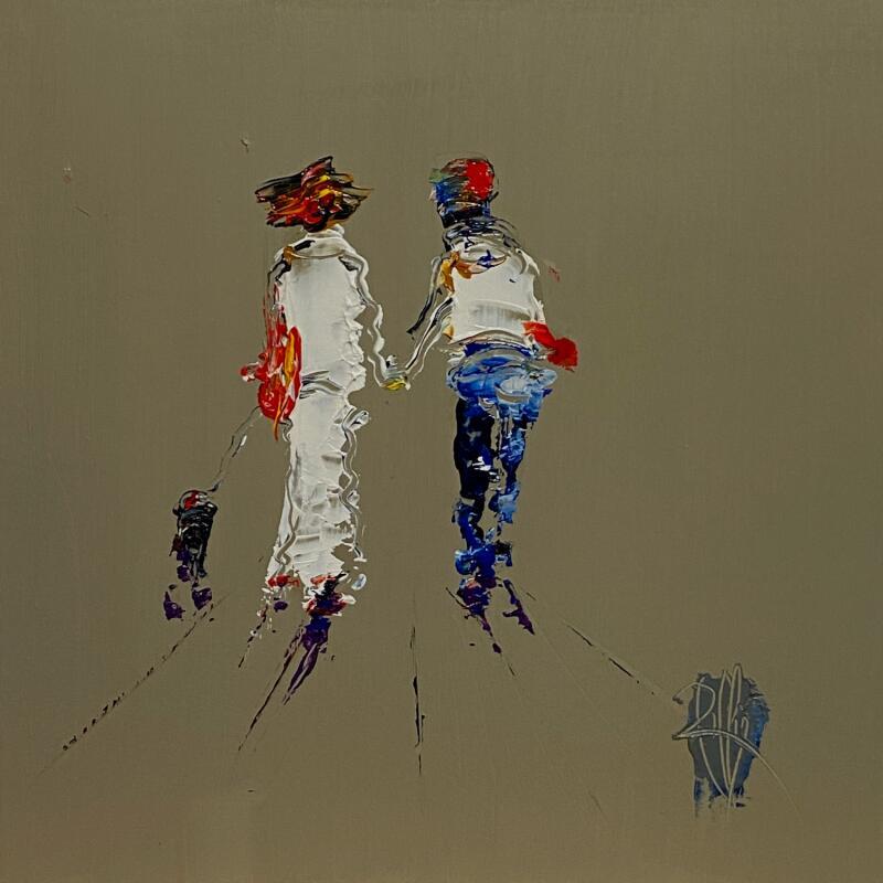 Painting Main Dans Ta Main by Raffin Christian | Painting Figurative Life style Oil