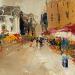 Painting Passage en ville by Raffin Christian | Painting Figurative Urban Oil