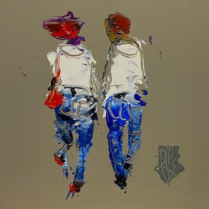 Painting Sous ton charme by Raffin Christian | Painting Figurative Oil Life style, Pop icons