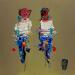Painting Un peu de Nous by Raffin Christian | Painting Figurative Life style Oil