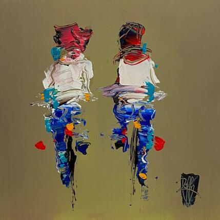 Painting Un peu de Nous by Raffin Christian | Painting Figurative Oil Life style, Pop icons