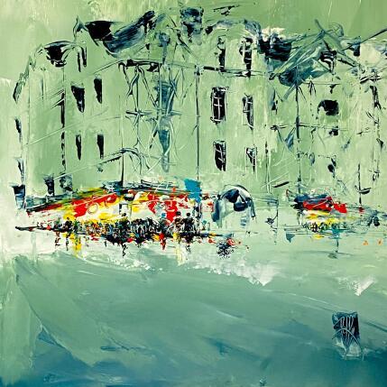 Painting Juste là by Raffin Christian | Painting Figurative Oil Urban